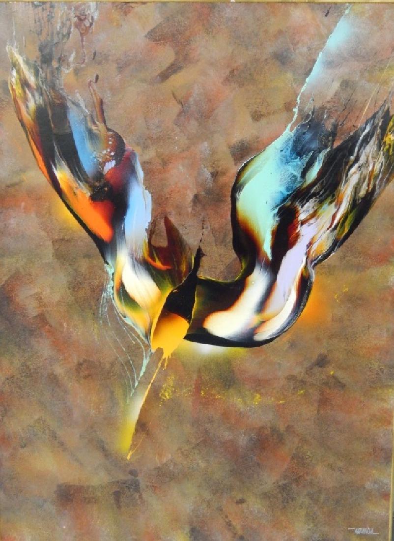 LEO NIERMAN "AUTUMN FLIGHT" OIL WORK ON BOARD (1 of 7)