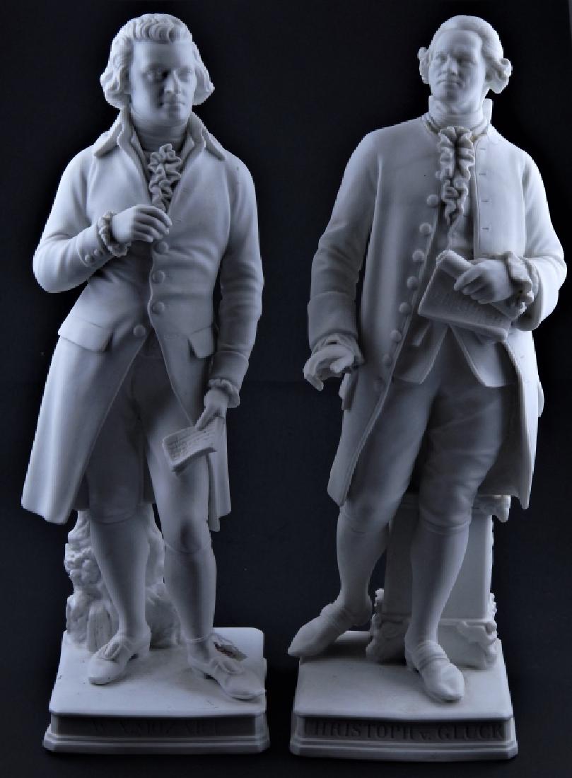Pr ANTIQUE CONTINENTAL PARIAN COMPOSER FIGURES (1 of 10)