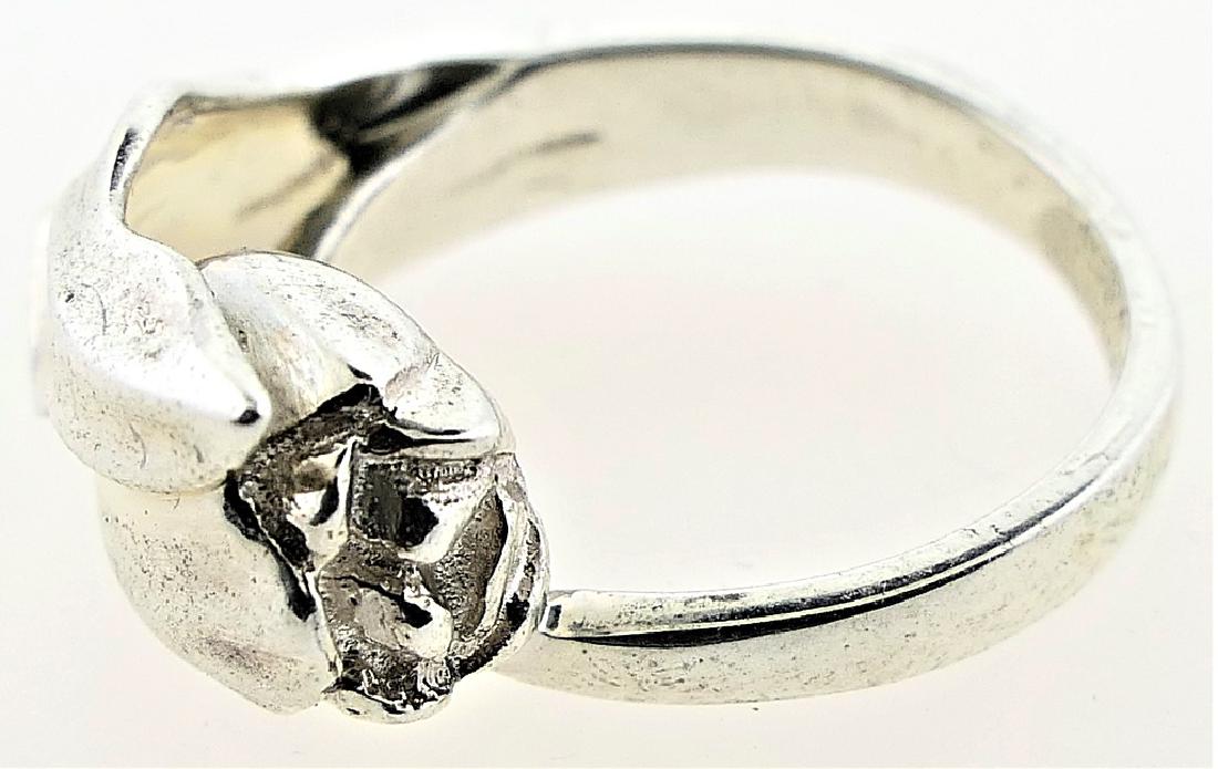 TIFFANY & CO "TULIP" STERLING SILVER RING (1 of 4)