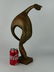 M. DELA MODERNIST "DISCUS THROWER" BRONZE FIGURE - 5