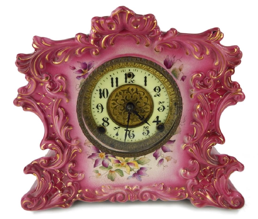 1902 WILLIAM GILBERT PORCELAIN CASE CLOCK 434 (1 of 6)