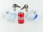 Pr URI BLOCH 950 SILVER GLASS DUCK CLARET PITCHERS - 2