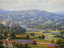 MASSIVE YOON CHUNG (b1949) LANDSCAPE OIL PAINTING - 5