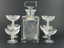 7pc ECHT BLEIKRISTALL HUNTING DECANTER & GLASSES