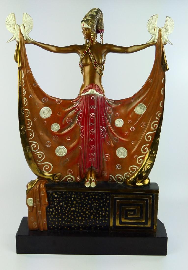 ERTE "VENUS" COLD PAINTED BRONZE SCULPTURE ON BASE (1 of 5)