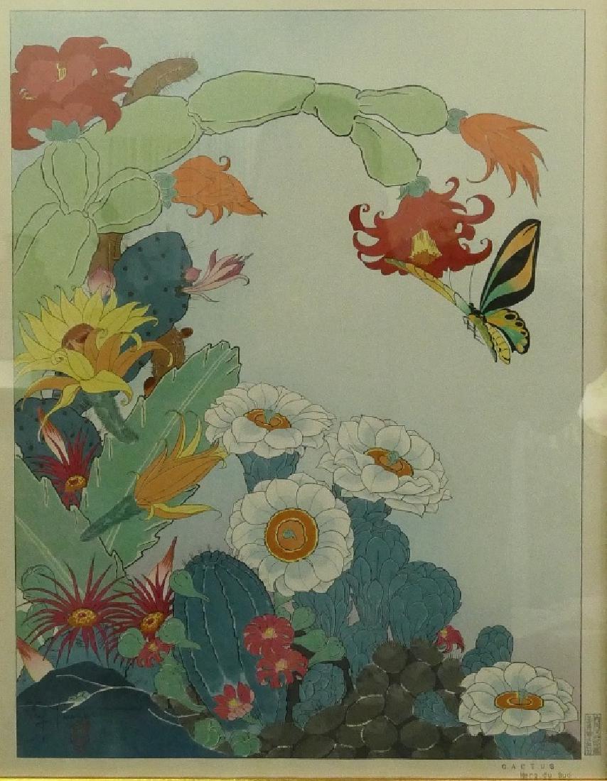 PAUL JACOULET (FRENCH 1902-60) "CACTUS" WOODBLOCK (1 of 6)