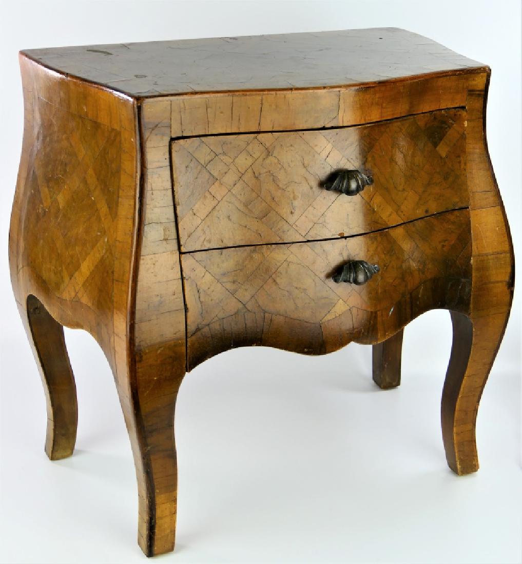 SALESMAN SAMPLE MINIATURE PARQUETRY BOMBAY CHEST (1 of 3)