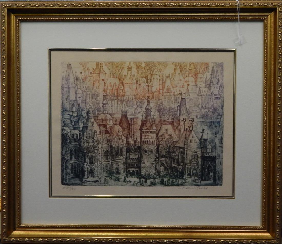 VLADIMIR SZABO (HUNGARIAN 1905-1991) ETCHING (1 of 6)