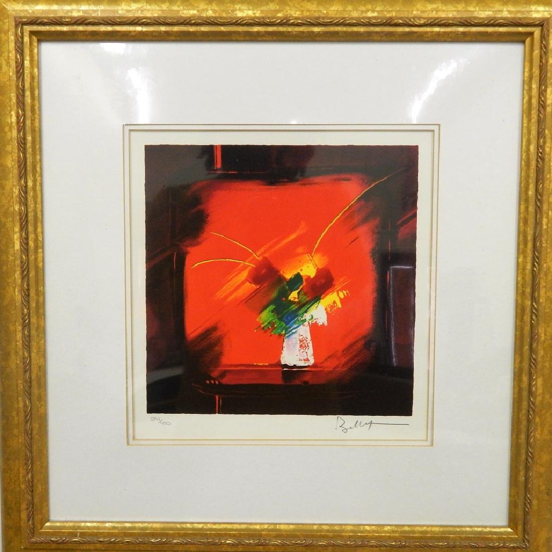 EMILE BELLET ABSTRACT STILL LIFE LITHOGRAPH (1 of 3)