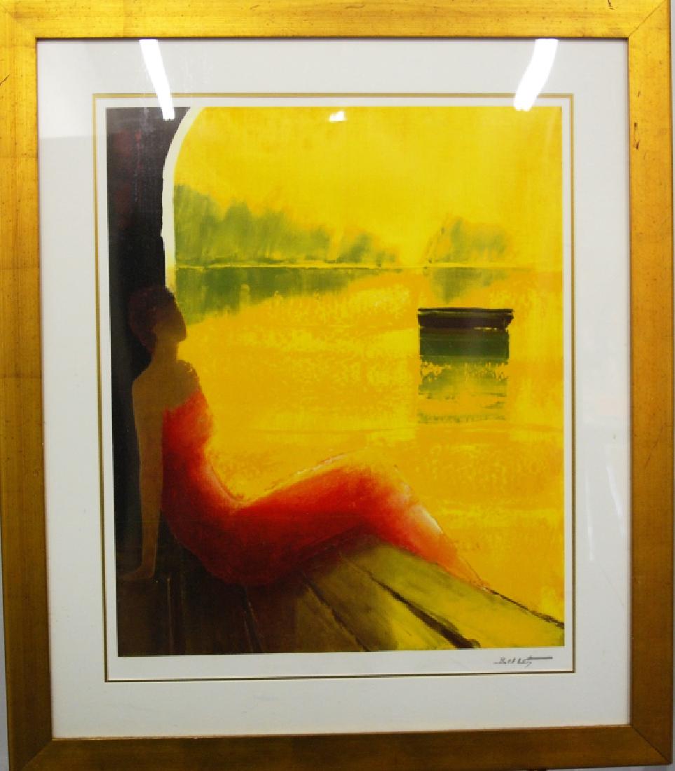 EMILE BELLET "D'OR ET DE REVE" SERIOLITHOGRAPH (1 of 2)