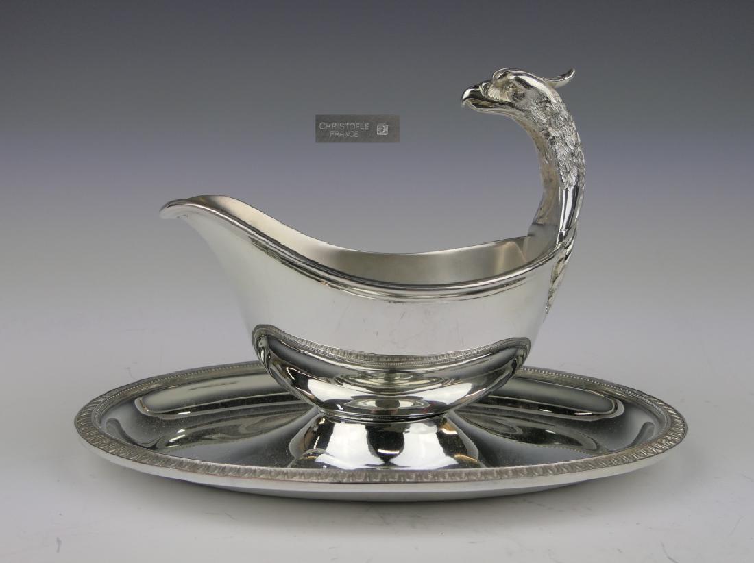 CHRISTOFLE "MALMAISON-BEAUHARNAIS" GRAVY BOAT (1 of 9)