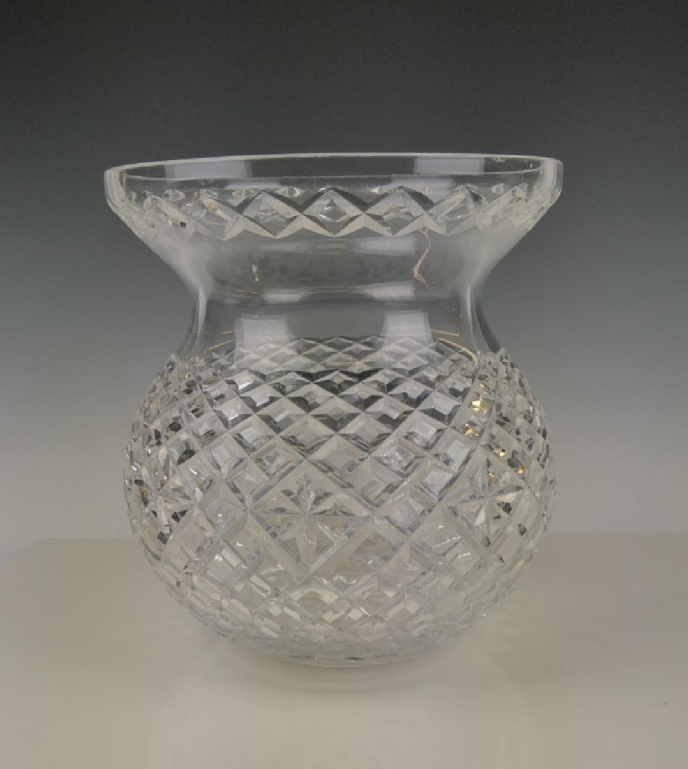 WATERFORD IRISH CUT CRYSTAL BULBOUS 9" VASE (1 of 6)