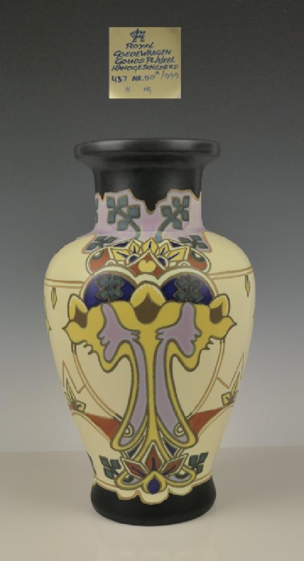 IRIS ROYAL GOEDEWAAGEN ART NOUVEAU POTTERY VASE (1 of 6)