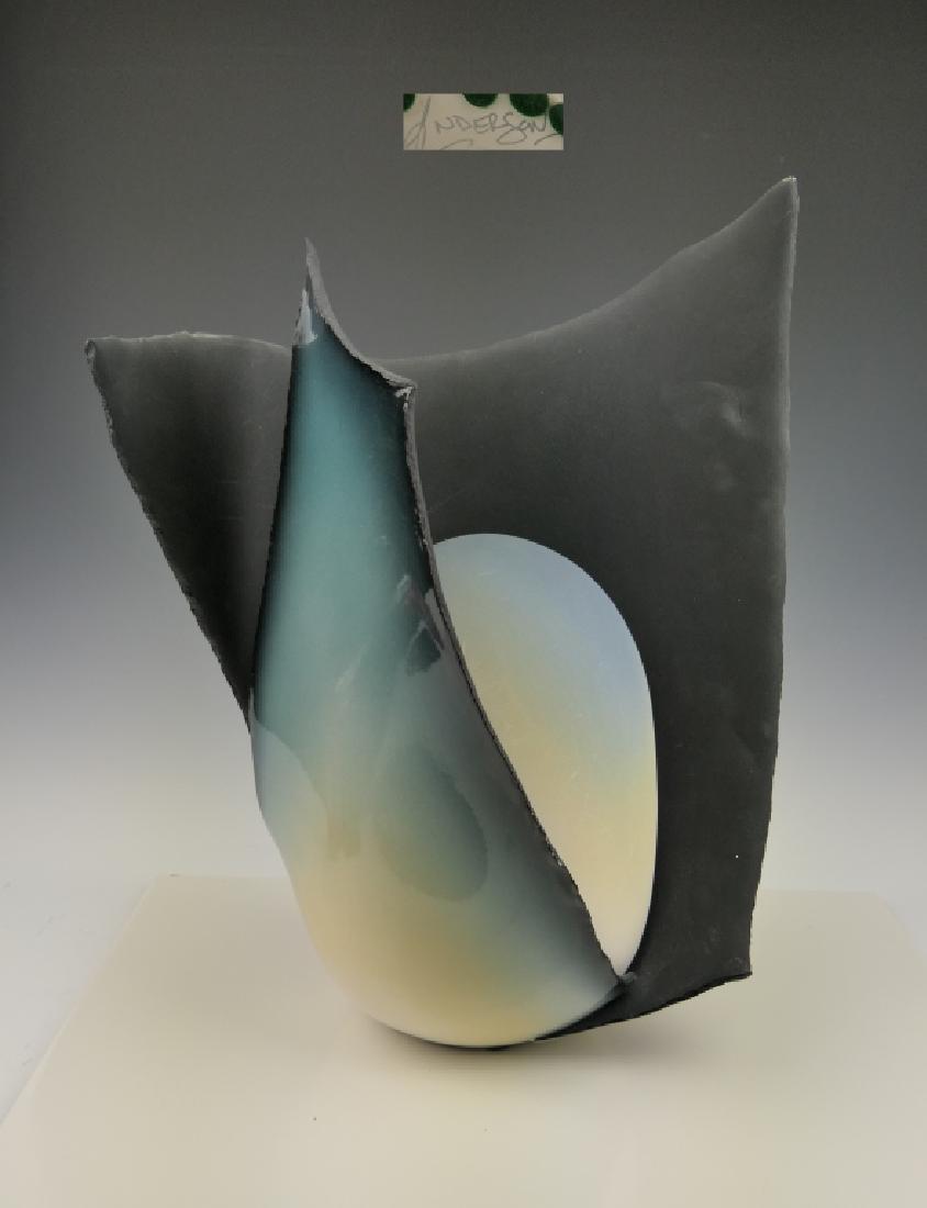 DOUG ANDERSON (AMERICAN, b1954) CERAMIC EGG SCULPT (1 of 7)