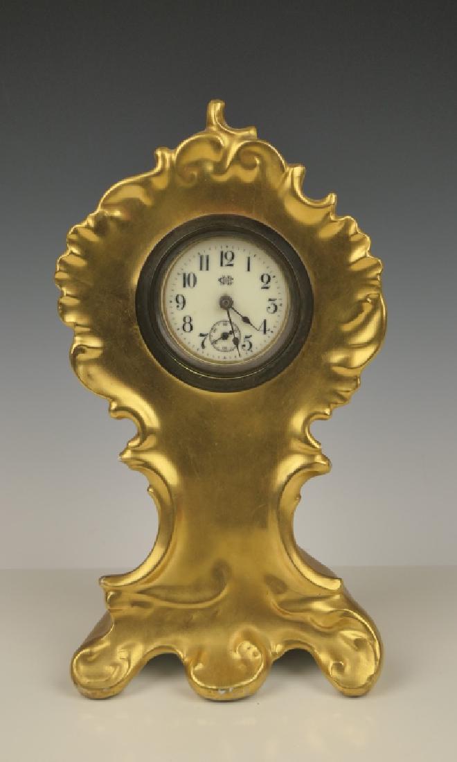 JENNINGS BROTHERS ROSENTHAL PORCELAIN VANITY CLOCK (1 of 9)