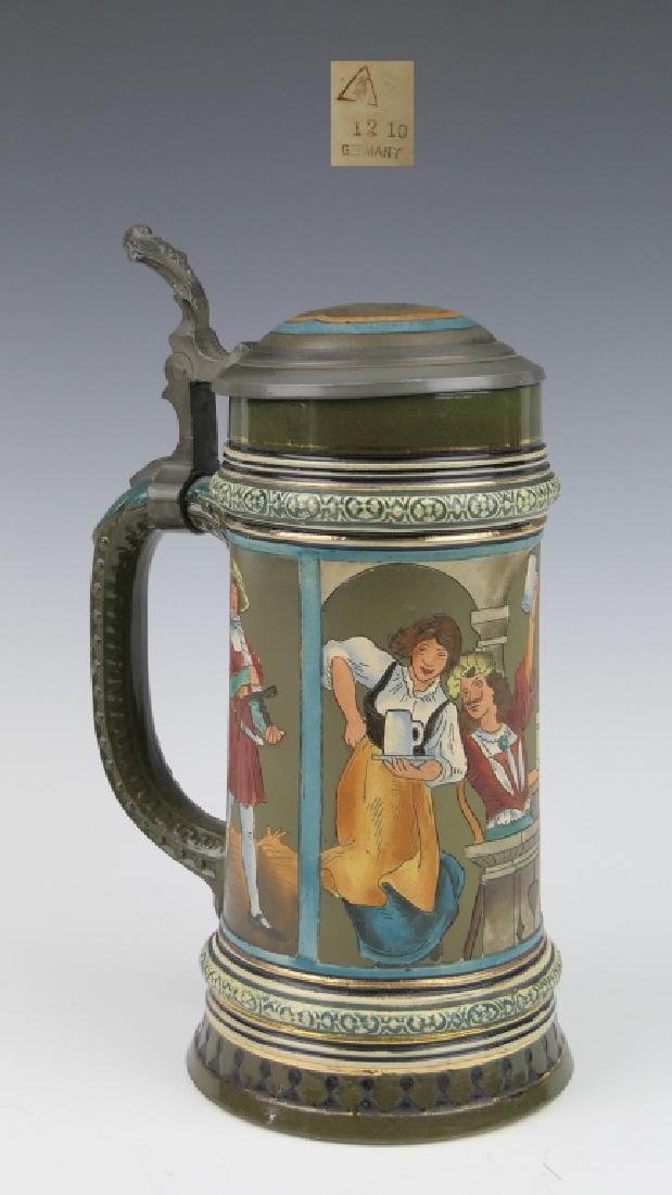 SIMON PETER GERZ "TAVERN SCENE" BEER STEIN 1210 (1 of 9)