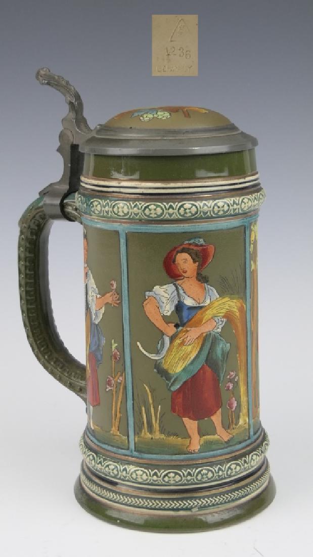 SIMON PETER GERZ "FOUR SEASONS" BEER STEIN 1236 (1 of 8)