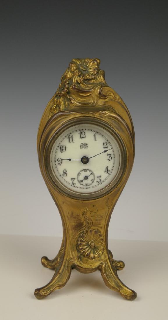 JENNINGS BROTHERS ART NOUVEAU GILT METAL VANITY (1 of 7)