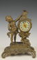 ANSONIA ART NOUVEAU PUTTI SCROLL CASE DESK CLOCK