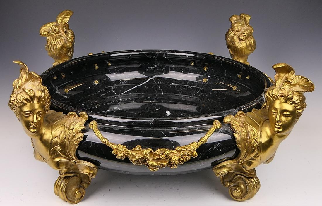19TH LARGE DORE BRONZE MARBLE ORNATE CENTER PIECE (1 of 7)