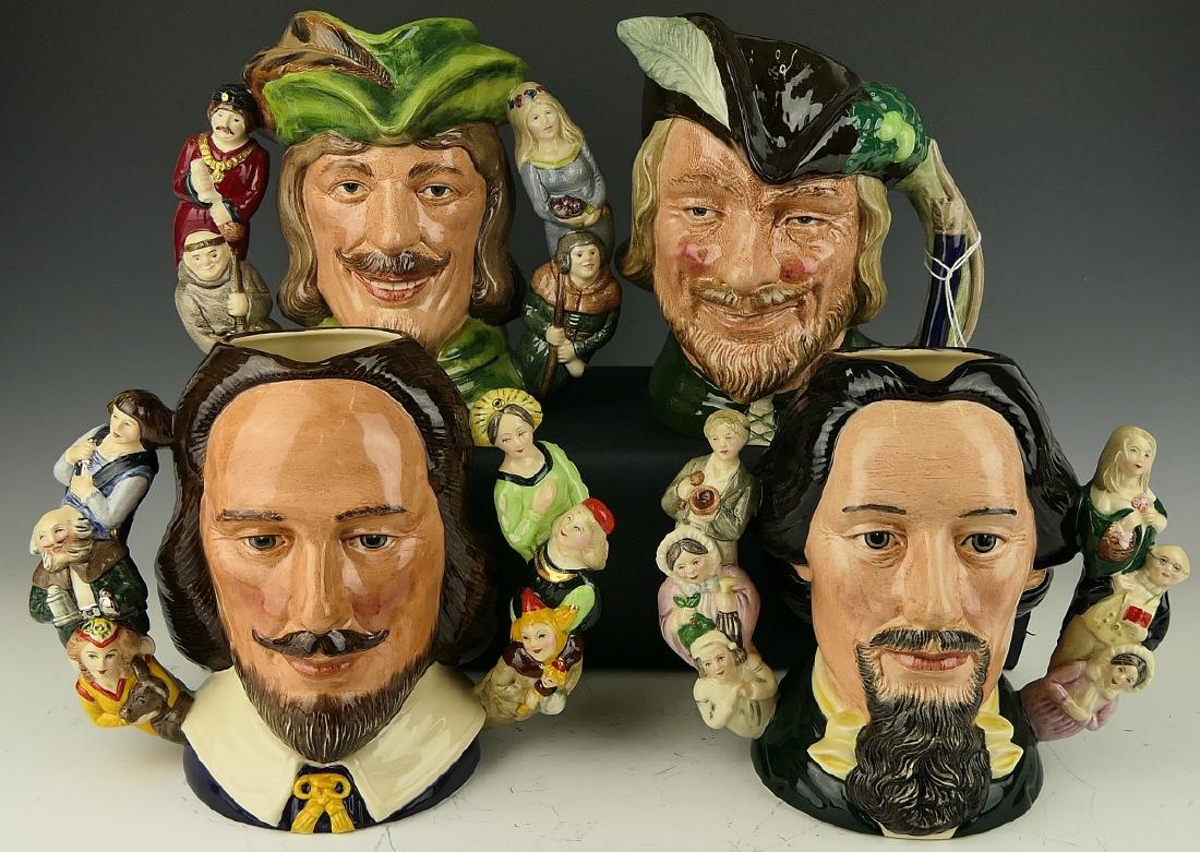 (4) ROYAL DOULTON PORCELAIN CHARACTER JUGS (1 of 9)