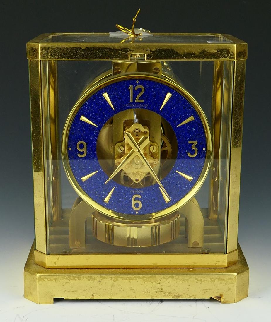 JAEGER LECOULTRE "ATMOS" LAPIS LAZULI DIAL CLOCK (1 of 5)