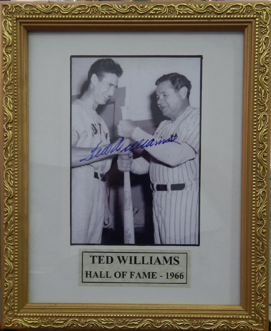 SIGNED TED WILLIAMS AUTOGRAPHED PHOTO COA (1 of 4)