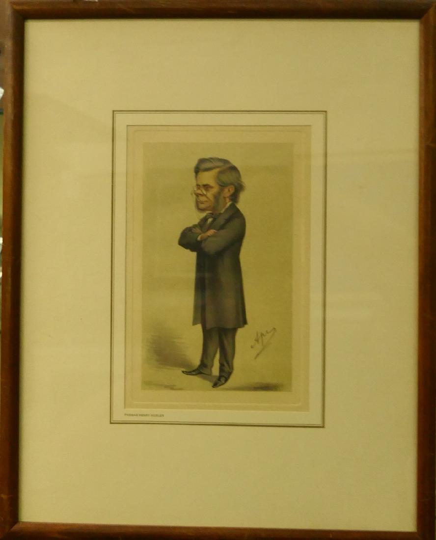 1930's THOMAS HENRY HUXLEY SPY CARICATURE PRINT (1 of 5)