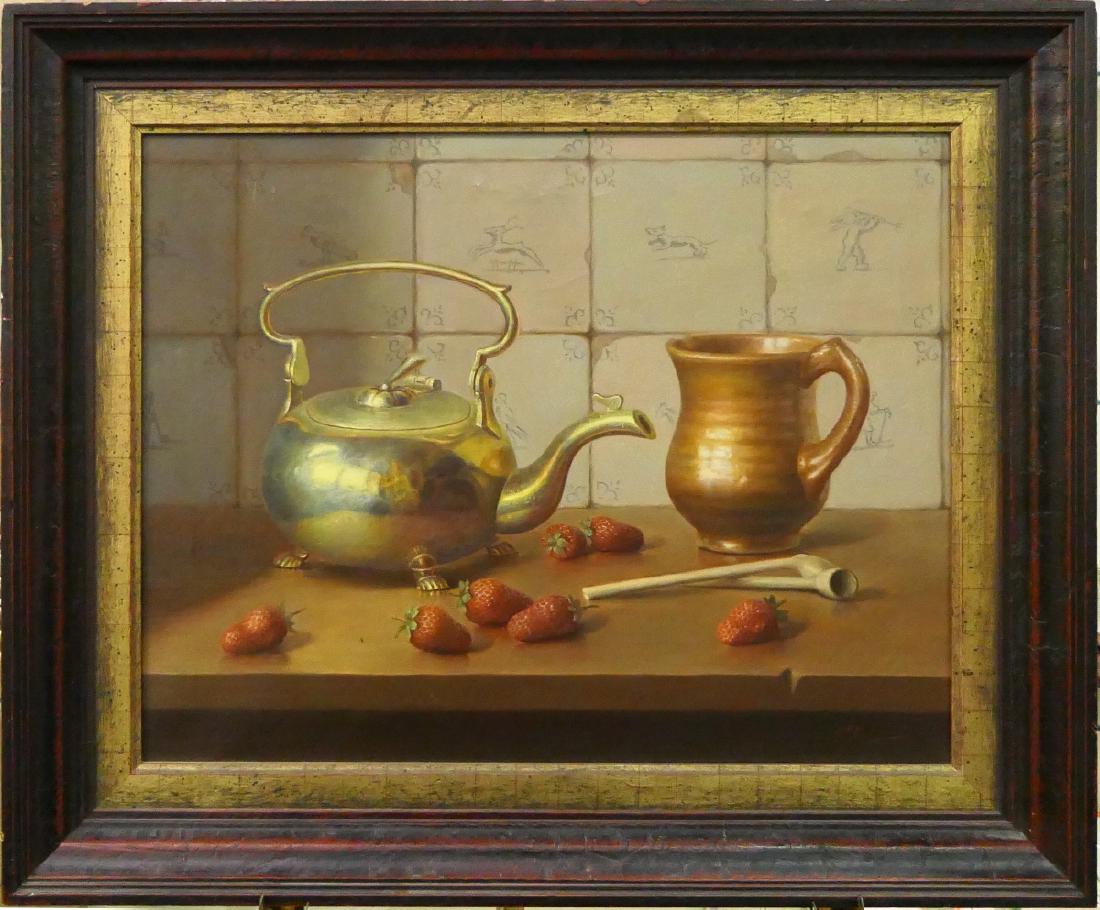 EDUARD MOLEVELD (DUTCH b1946) STILL LIFE OIL (1 of 9)