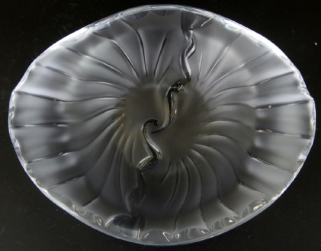 LALIQUE NANCY RARE FROSTED RETIRED BOWL/TRAY (1 of 8)