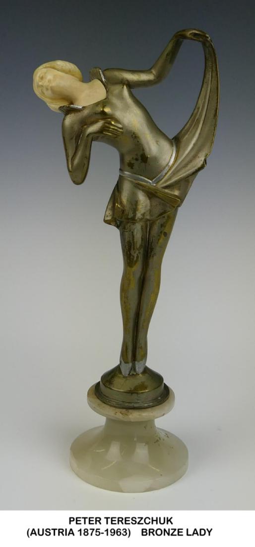 PETER TERESZCHUK (AUSTRIA 1875-1963) BRONZE LADY (1 of 7)