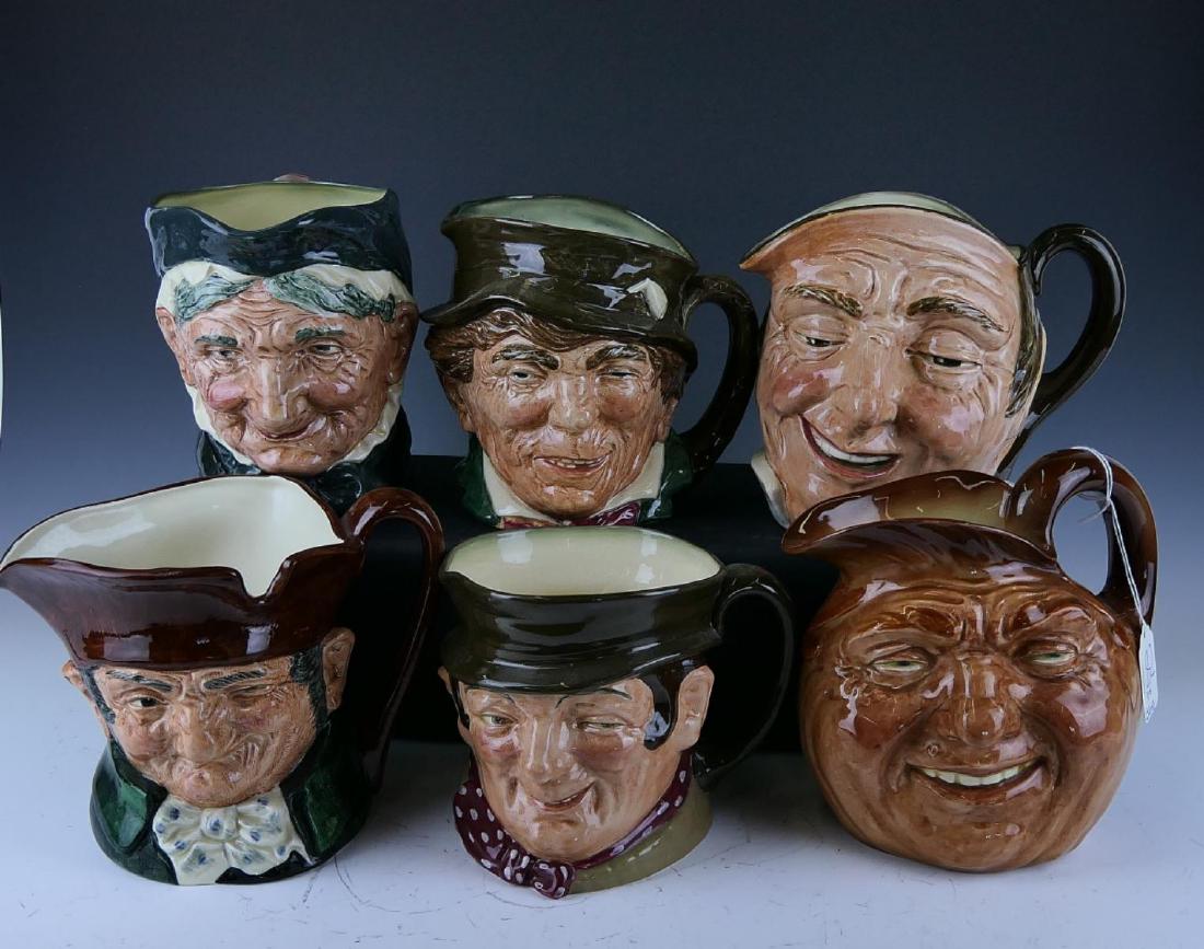 (6) ROYAL DOULTON PORCELAIN CHARACTER JUGS (1 of 6)