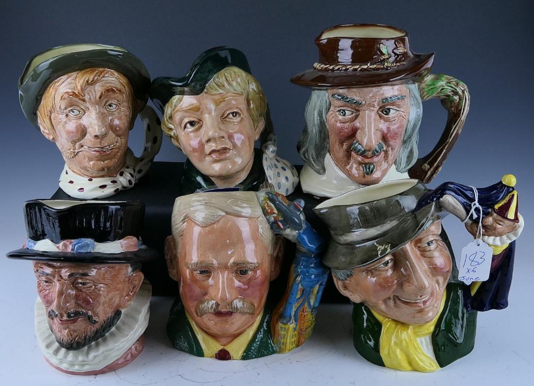 (6) ROYAL DOULTON PORCELAIN CHARACTER JUGS (1 of 5)