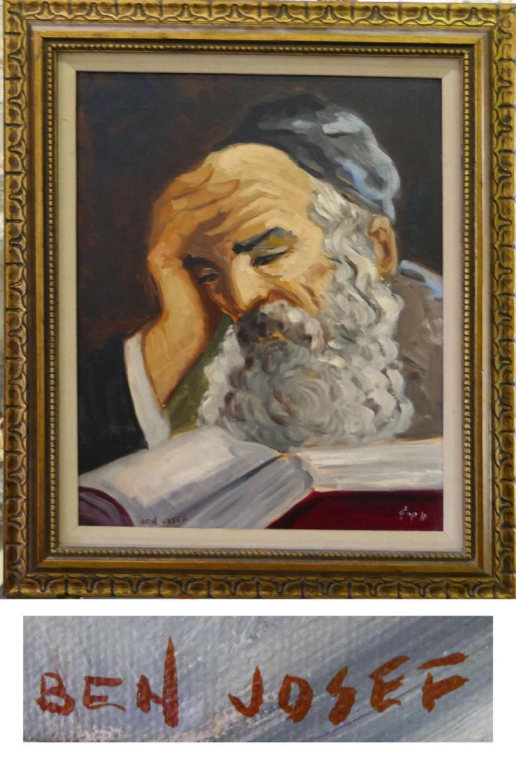 NICKY IMBER (AUSTRIA 1920-1996) RABBI OIL ON CANVA (1 of 7)