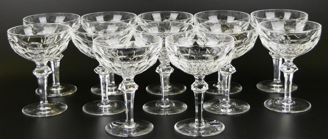 12 WATERFORD "CURRAGHMORE CUT" CHAMPAGNE GLASSES (1 of 5)