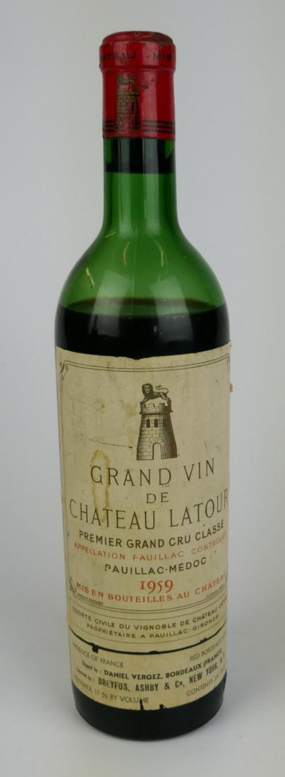 RARE 1959 GRAND DE CHATEAU LATOUR WINE: Sealed from a local Boca Raton collector, in very good condition. very rare year and bottle shipping $29 Florida ONLY, outside florida 3rd party licensed shippers only we do not guarantee quality of t