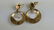 Pr 14K YG SAPPHIRE PEARL ENAMEL CRESCENT EARRINGS - 6