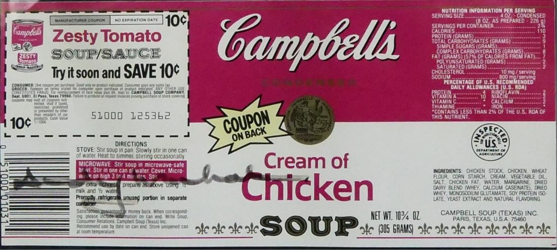 ANDY WARHOL (AMERICAN, 1928-1987) ORIGINAL (1 of 8)