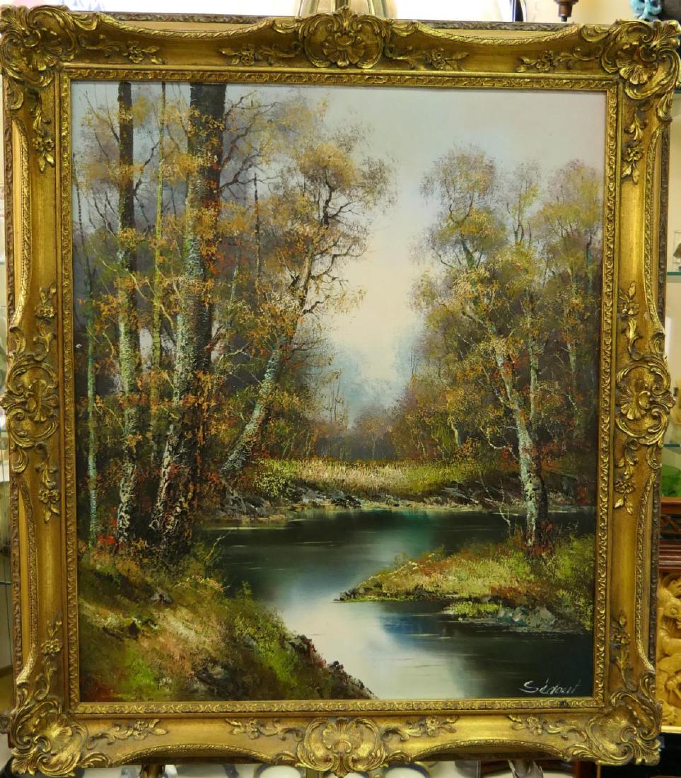 ISE DIVER様　ドイツ画家ADAMEC油彩画 【街の風景】 ISE DIVER様 ドイツ画家ADAMEC油彩画 【街の風景】