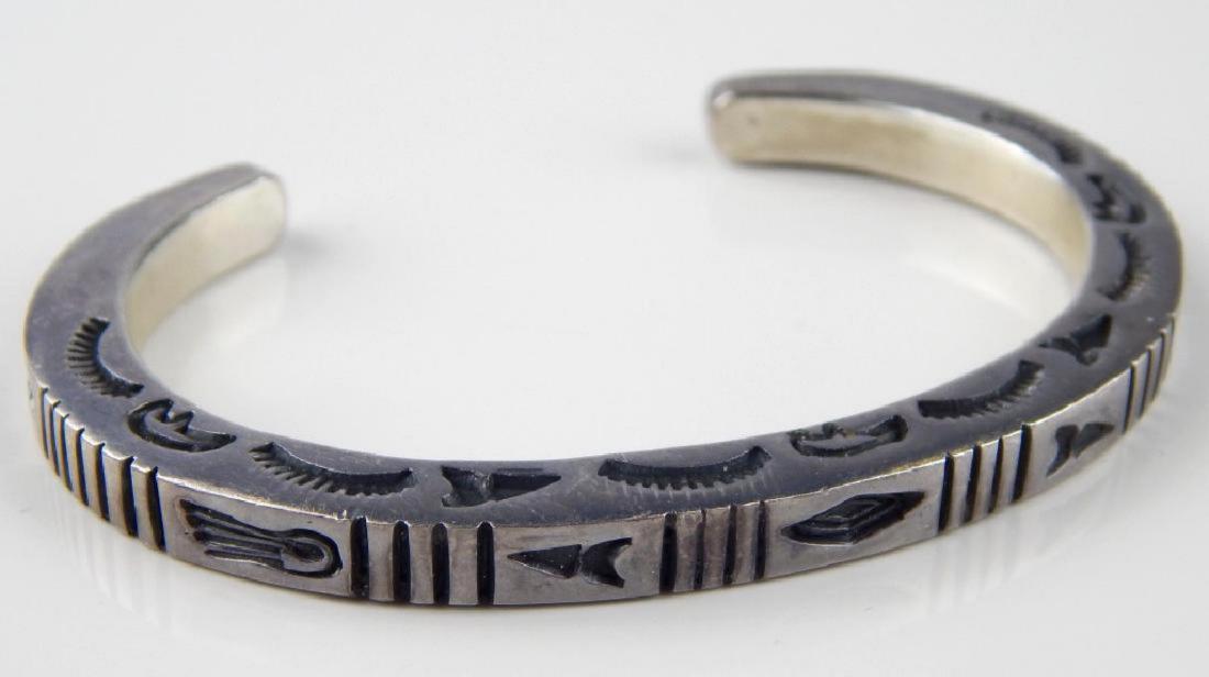 RV NATIVE AMERICAN STERLING MEDICINE CUFF BRACELET (1 of 4)