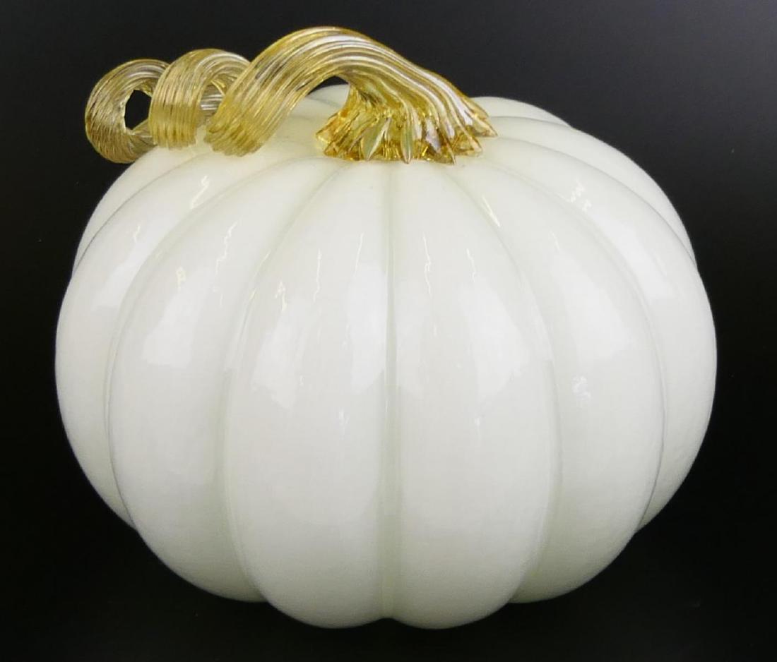 VENETIAN MURANO ITALY ART GLASS FIGURAL PUMPKIN (1 of 9)