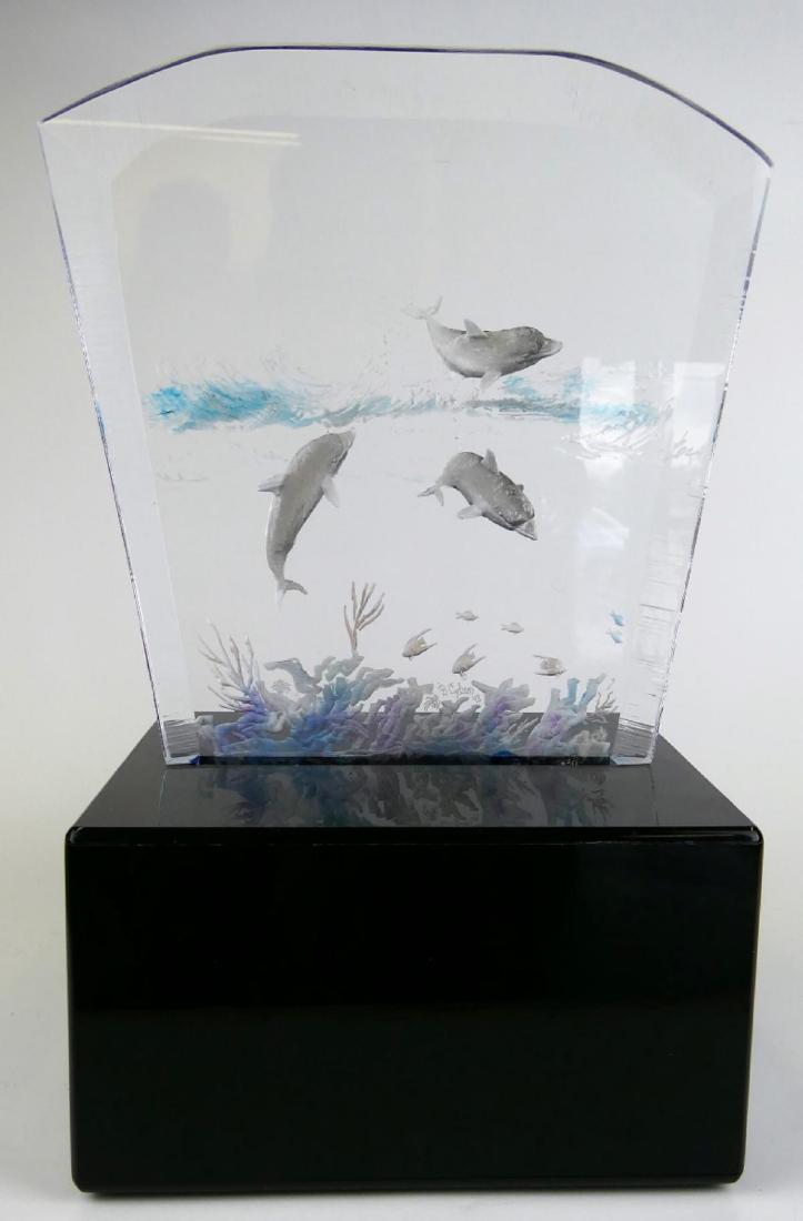 BARRY COHEN 1998 LUCITE AQUARIUM SCULPTURE (1 of 6)