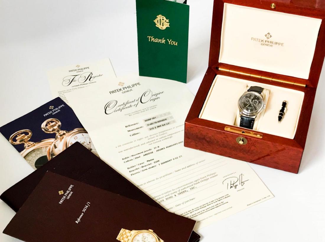 PATEK PHILIPPE PLATINUM CASE ANNUAL CALENDAR 5056P (1 of 6)