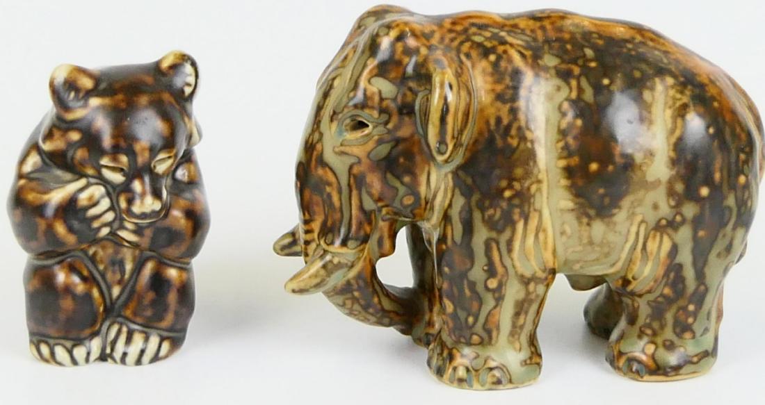 2 KNUD KYHN FOR ROYAL COPENHAGEN ELEPHANT & BEAR (1 of 6)