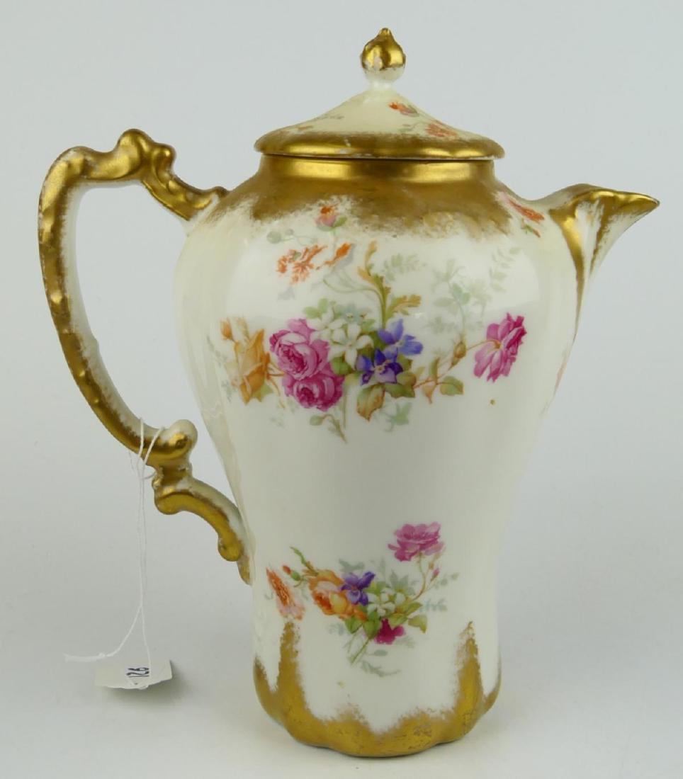 AHRENFELDT LIMOGES PORCELAIN FLORAL SPRAY PITCHER (1 of 7)