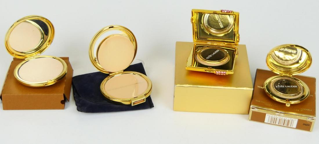 4 ESTEE LAUDER SWAROVSKI JEWELED POWDER COMPACTS (1 of 2)