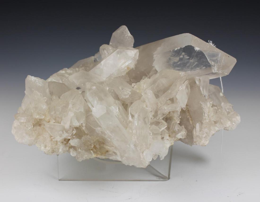 HEAVY CLEAR QUARTZ ROCK CRYSTAL GEODE FRAGMENT (1 of 2)