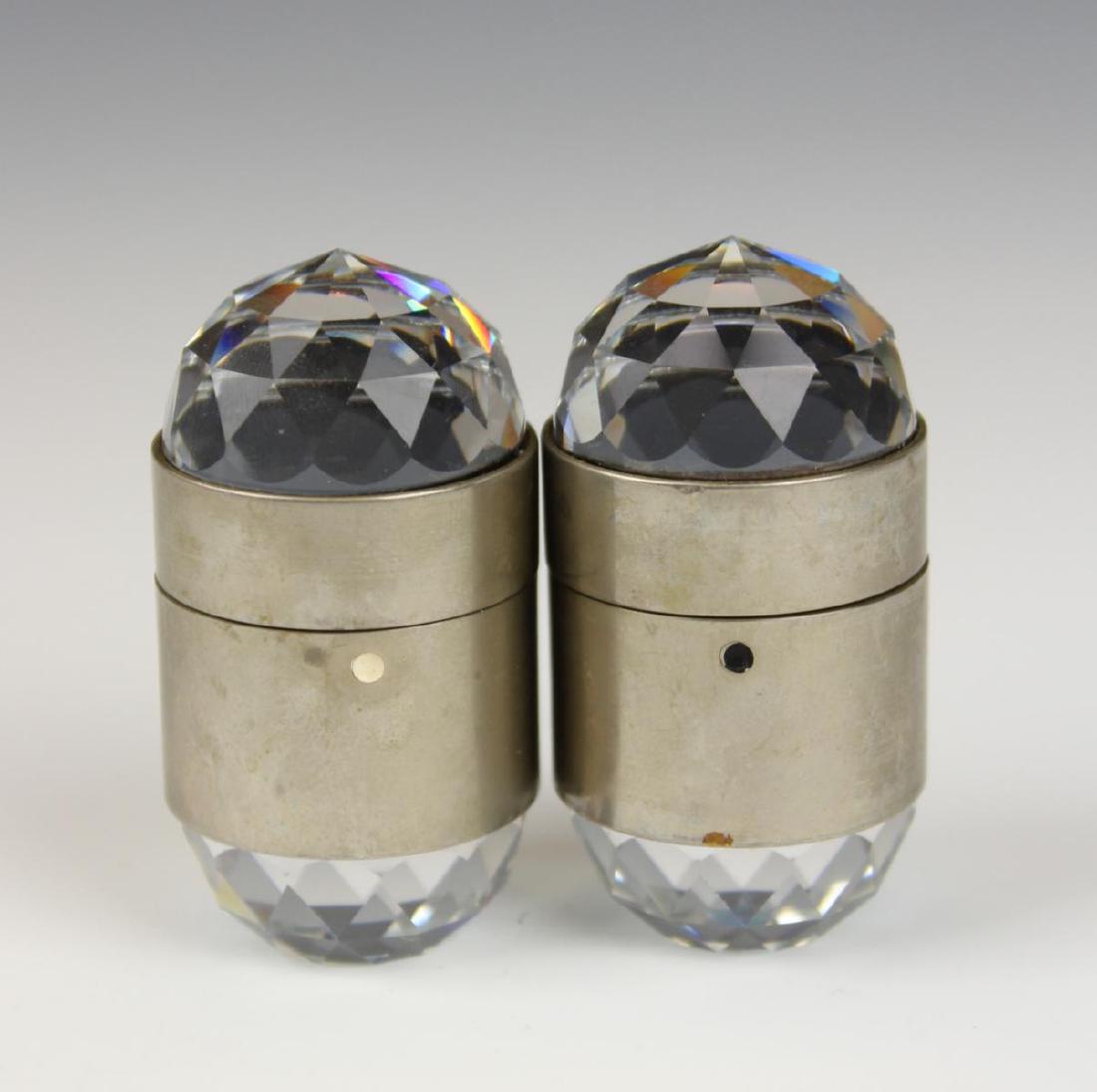 PAIR SWAROVSKI CRYSTAL SALT & PEPPER SHAKERS (1 of 4)