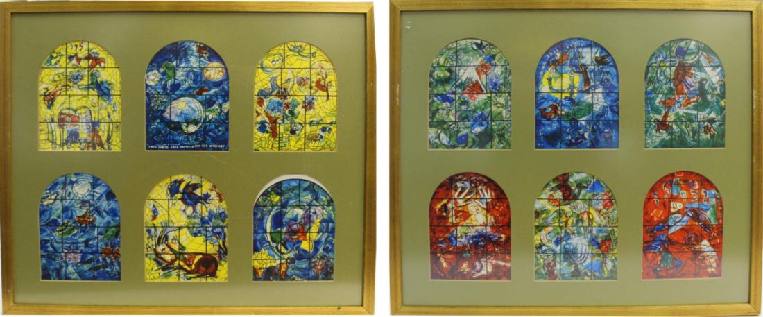 2pc THE JERUSALEM WINDOWS BY MARC CHAGALL (1 of 3)
