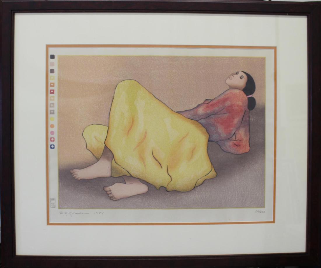 R C GORMAN (USA 1932-2005) SIGNED LITHOGRAPH 1984 (1 of 3)